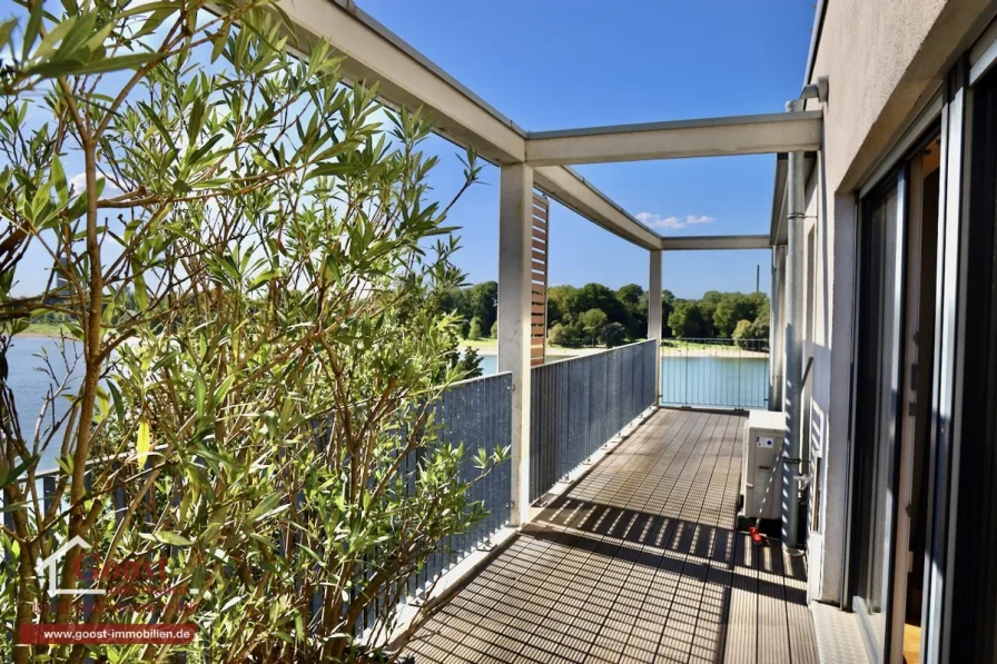 Dachterrasse mit Südausrichtung und Rheinblick