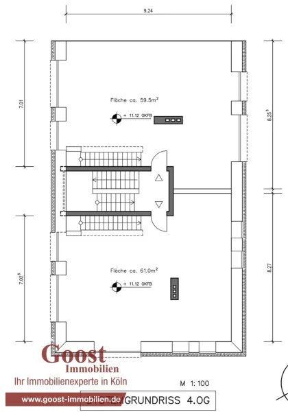 Grundriss Dachgeschoss (2Whg)