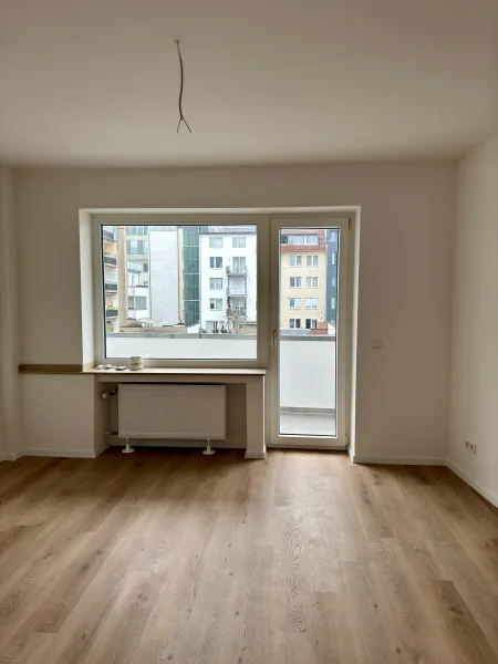 Wohn-/Schlafen - Wohnung mieten in Düsseldorf - "Erstbezug: Charmantes Apartment mit Single-Küche im 1. OG in Friedrichstadt"