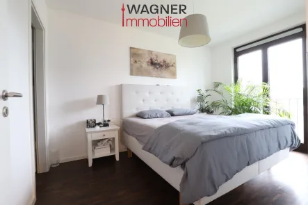 Schlafzimmer - Wohnung kaufen in Frankfurt - Moderne Citywohnung im Europaviertel für Kapitalanleger 