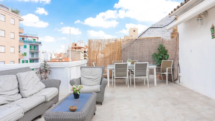  - Wohnung kaufen in Palma - Mallorca Penthouse in aufstrebendem Viertel in Palma, Strandnähe zu verkaufen