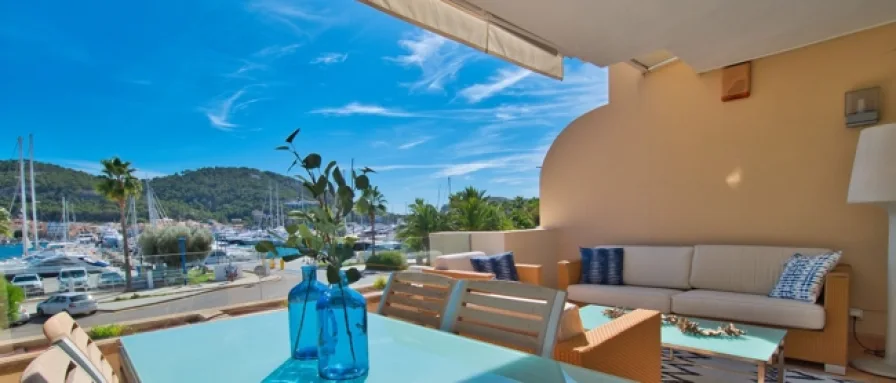  - Wohnung kaufen in Andratx / Port d'Andratx - ***Helle Meerblick Wohnung mit großer Terrasse in Port Andratx, Mallorca***