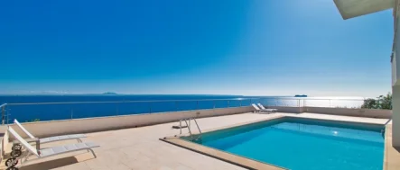 Pool-Terrace-Apartment-Cala-Vinyas-Mallorca - Wohnung kaufen in Calvià / Cala Vinyes - Duplex Wohnung mit atemberaubenden Meerblick in Cala Vinyas auf Mallorca zu verkaufen