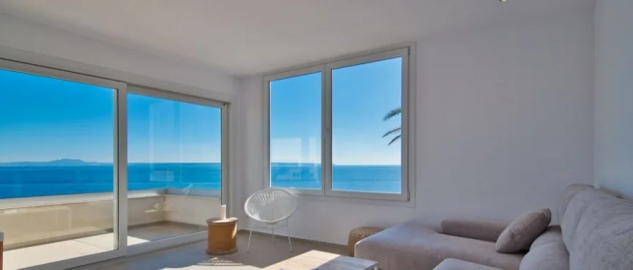 Sofa-view-Apartment-Cala-Vinyas