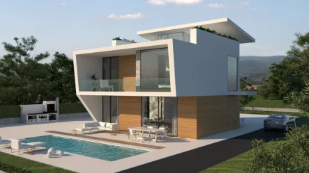  - Haus kaufen in Dehesa de Campoamor - Exklusive Villen mit 3 - 4 Schlafzimmern, 3 - 4 Bädern, 1 Gäste-WC, Dachterrasse und Privatpool nur 600 m vom Strand