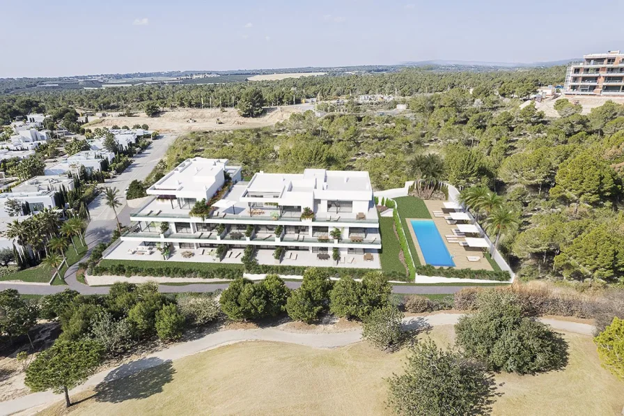  - Wohnung kaufen in Orihuela Costa - Fantastische Penthouse-Wohnungen mit 4 Schlafzimmern, Klimaanlage, Tiefgaragenstellplatz und Meerblick im exklusiven Las Colinas Golf Resort