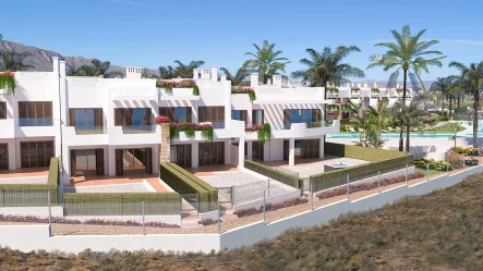  - Wohnung kaufen in San Juan de los Terreros - Erdgeschoss-Wohnungen mit 2 Schlafzimmern, 1 - 2 Bädern, Tiefgaragenstellplatz und Gemeinschaftspool in erster Linie am Strand