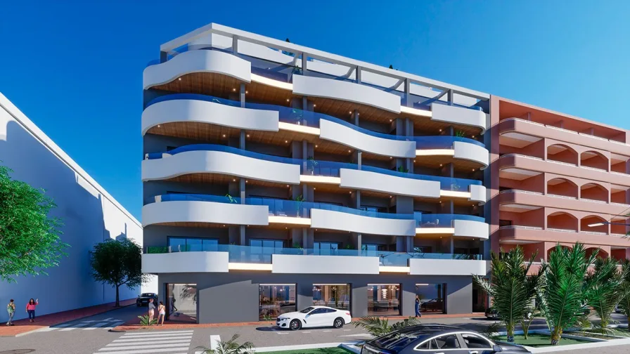  - Wohnung kaufen in Torrevieja - Appartements mit 3 Schlafzimmern, 2 Bädern und Gemeinschaftspool nur ca. 250 m vom Strand von Los Locos