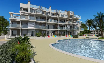  - Wohnung kaufen in Denia - Appartements mit 2 Schlafzimmern, 2 Bädern und Gemeinschaftspool nur 200 m vom Strand