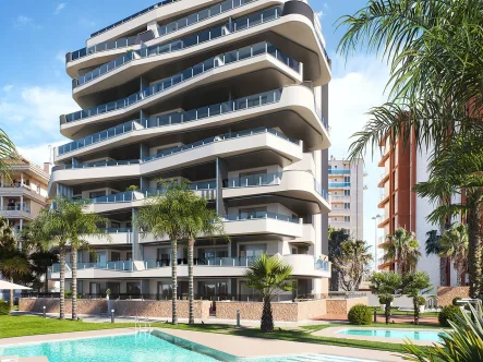  - Wohnung kaufen in Guardamar del Segura - Appartements mit 2 Schlafzimmern, 2 Bädern, Tiefgaragenstellplatz, Gemeinschaftspool und schönem Ausblick nur 1.200 m vom Jachthafen und Strand