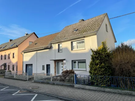 Straßenansicht 2 - Haus kaufen in Neuhäusel - Ausbaufähiges Einfamilienhaus mit Garten in Neuhäusel