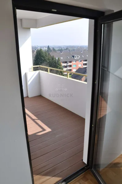 Blick auf den Balkon