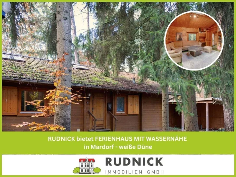 Titel_JA1156 - Haus kaufen in Neustadt am Rübenberge - RUDNICK bietet FERIENHAUS MIT WASSERNÄHE in Mardorf - weiße Düne