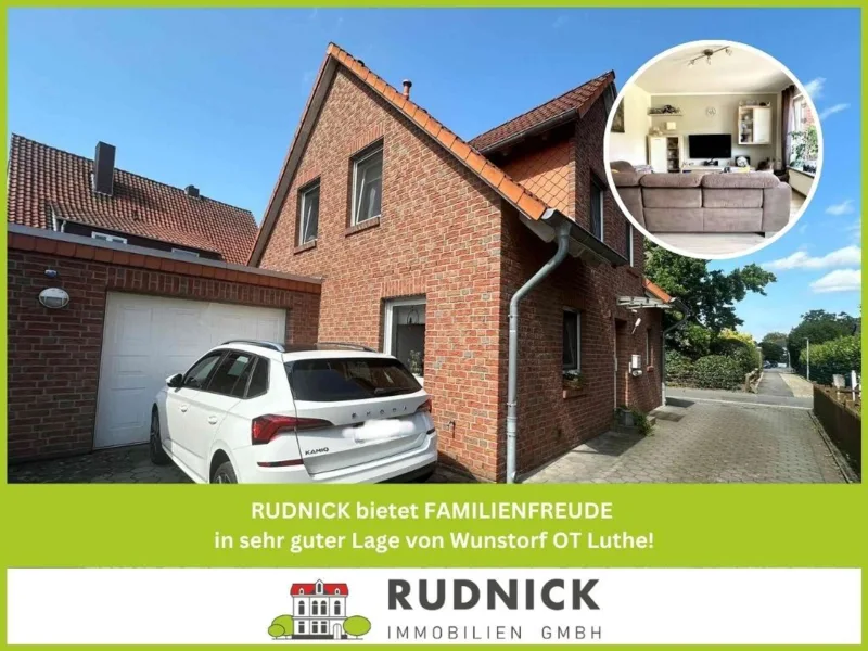 Haus und Garage - Haus kaufen in Wunstorf - RUDNICK bietet FAMILIENFREUDE in sehr guter Lage von Wunstorf OT Luthe!