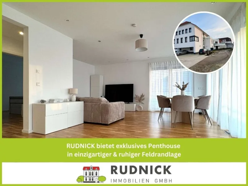 Offener Wohnbereich - Wohnung mieten in Garbsen - RUDNICK bietet exklusives Penthouse in einzigartiger & ruhiger Feldrandlage