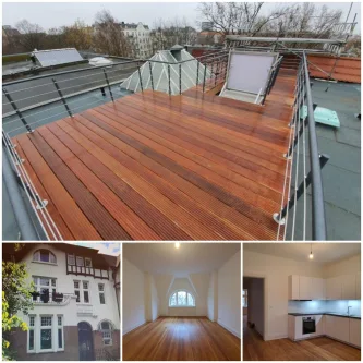 Titelbild - Wohnung mieten in Hamburg - ***Wohntraum mit 33 m² Dachterrasse*** Sanierter Altbau | Innocentiapark | Harvestehude***