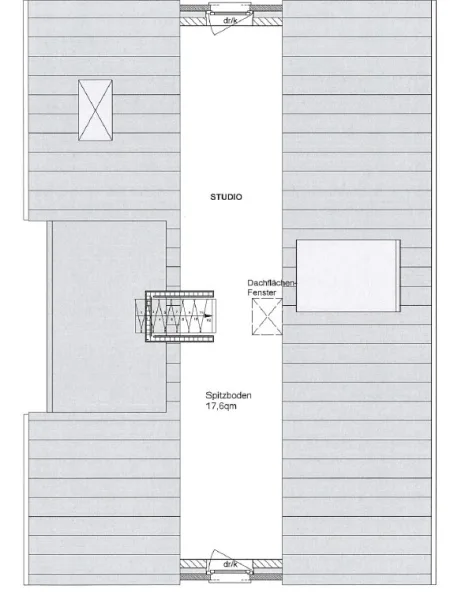 Grundriss Spitzboden 