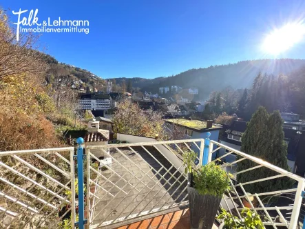 Ausblick - Haus kaufen in Triberg im Schwarzwald - ++ sonniges Mehrfamilienhaus mit EBK, Garage, Doppelcarport und Terrasse mit herrlicher Aussicht ++