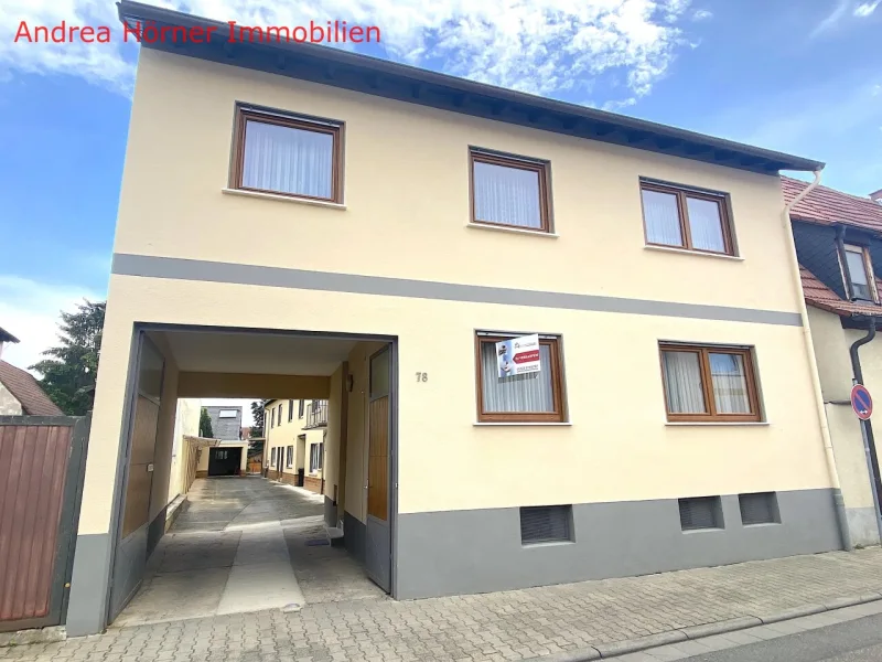 Ansicht Haupthaus - Haus kaufen in Lambsheim - Lambsheim - Sehr gepflegte Immobilie -  Perfekt für Selbständige oder große Familien