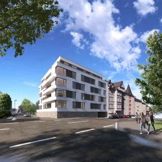 Front - Grundstück kaufen in Chemnitz - Baureifes Projekt mit 18 WHG, Baugenehmigung, mitten in Chemnitz WFL ca. 1.870 m² im Share Deal
