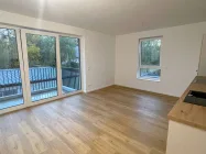 Musterwohnung Wohnzimmer Balkonzugang