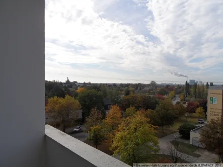 Blick vom Balkon - Wohnung mieten in Halle (Saale) - Hier sind Sie zu Hause!