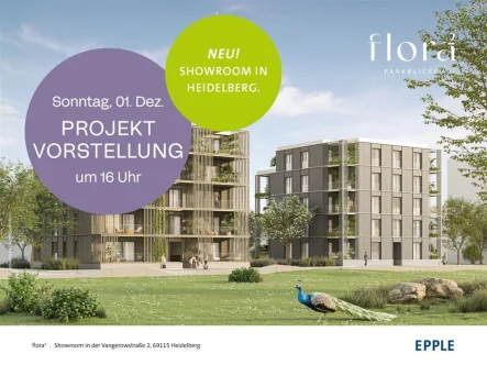 EPPLE_flora_Außenillustration_Projektvorstellung - Wohnung kaufen in Mannheim - Penthaus-Unikat mit unverbaubarem Blick ins Grüne: charmanter 3-Zimmer-Neubau mit Loggia & Terrasse.