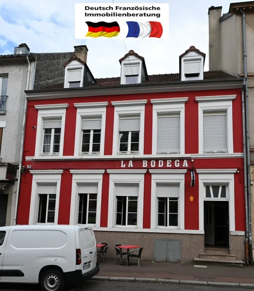 Gastro Sarreguemines - Haus kaufen in Sarreguemines - Gastronomie mit 2 Etagenwohnungen in Sarreguemines