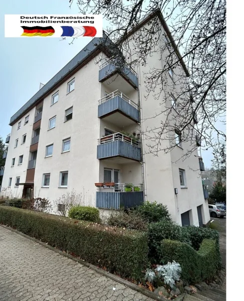 Ansicht - Wohnung kaufen in Saarbrücken / Dudweiler - Gepflegte Etagenwohnung mit drei Balkonen in Dudweiler