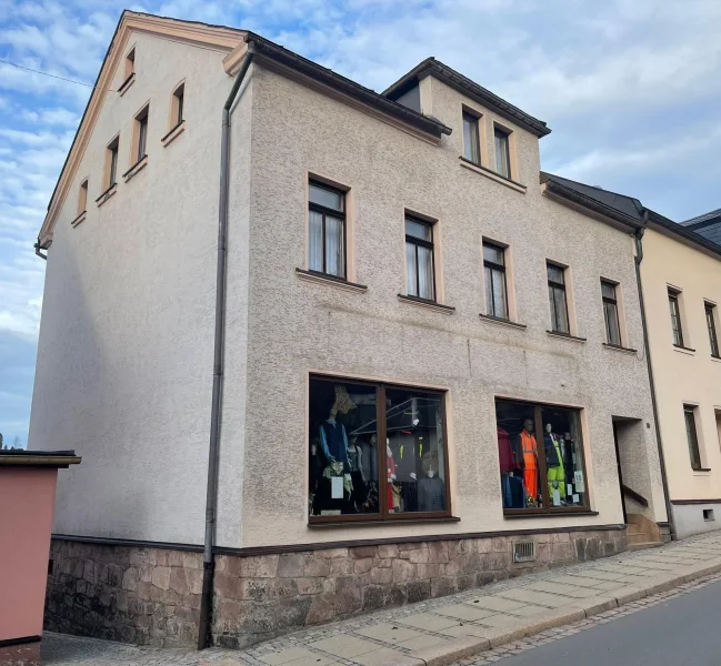 Außen_1 - Haus kaufen in Eibenstock - Mehrfamilienhaus mit Gewerbeeinheit zentral gelegen