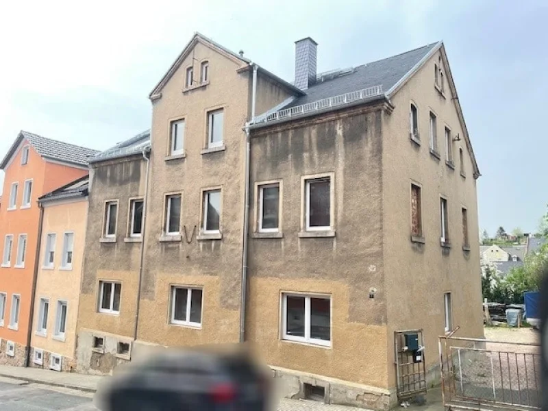 Straßenansicht - Haus kaufen in Wilkau-Haßlau - Rohbau in ruhiger Wohnlage