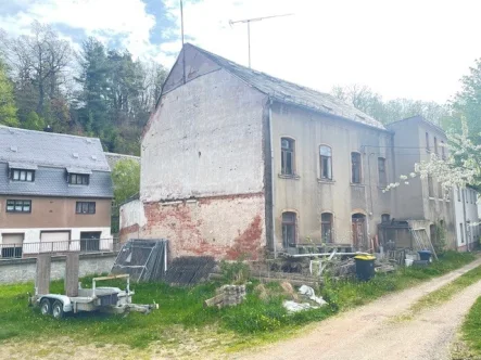 Straßenansicht - Haus kaufen in Kirchberg - Sanierungsobjekt am Park