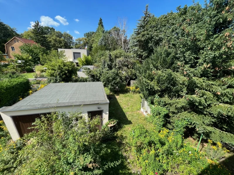 Gartenblick aus Obergeschoss