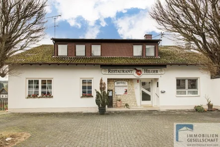 Ansicht Eingangsbereich - Gastgewerbe/Hotel kaufen in Limbach - REDUZIERT! Exzellente Küche im Westerwald! Das Premiumrestaurant Peter Hilger, Limbach!