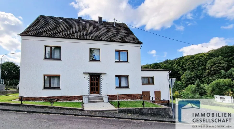 Straßenansicht - Haus kaufen in Woldert - Gepflegtes Einfamilienhaus mit Nebengebäude in Woldert-Hilgert!