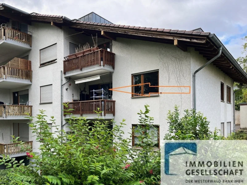 Balkon der Wohnung - Wohnung kaufen in Montabaur - Eigentumswohnung mit Süd-Balkon in beliebter Lage - vermietet