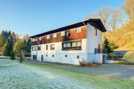 Seitenansicht - Haus kaufen in Birken-Honigsessen - Beliebtes Ausflugslokal in herrlicher Naturlage von Birken-Honigsessen im schönen "Mühlenthal"