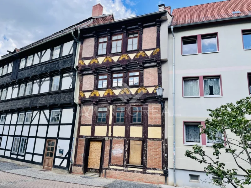Frontansicht 1 - Haus kaufen in Halberstadt - Denkmalschutz-Apartmenthaus im Herzen von Halberstadt/Harz