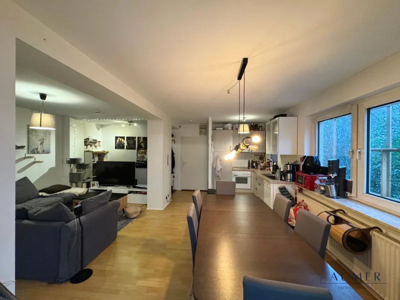 Wohnbereich - Wohnung kaufen in Hamburg - Vermietete 2 Zimmer Wohnung in ruhiger Lage von Stellingen