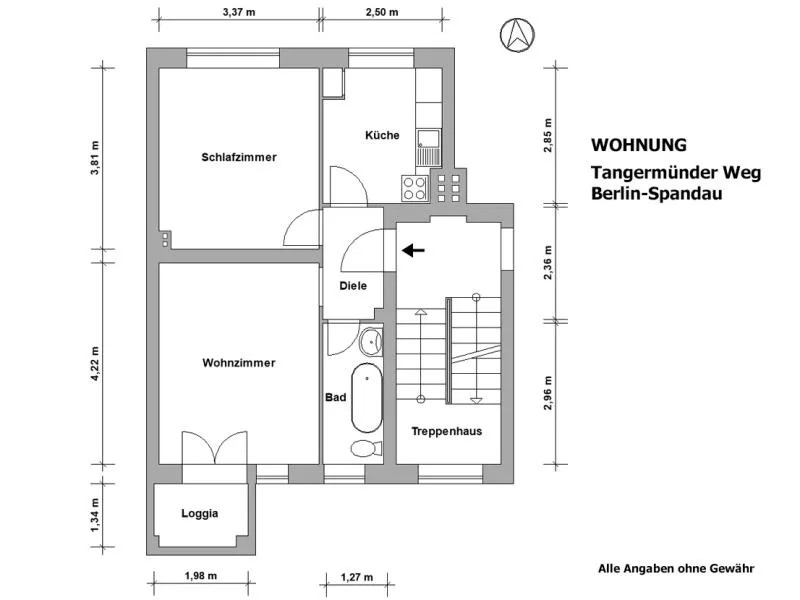 Grundriss-Wohnung