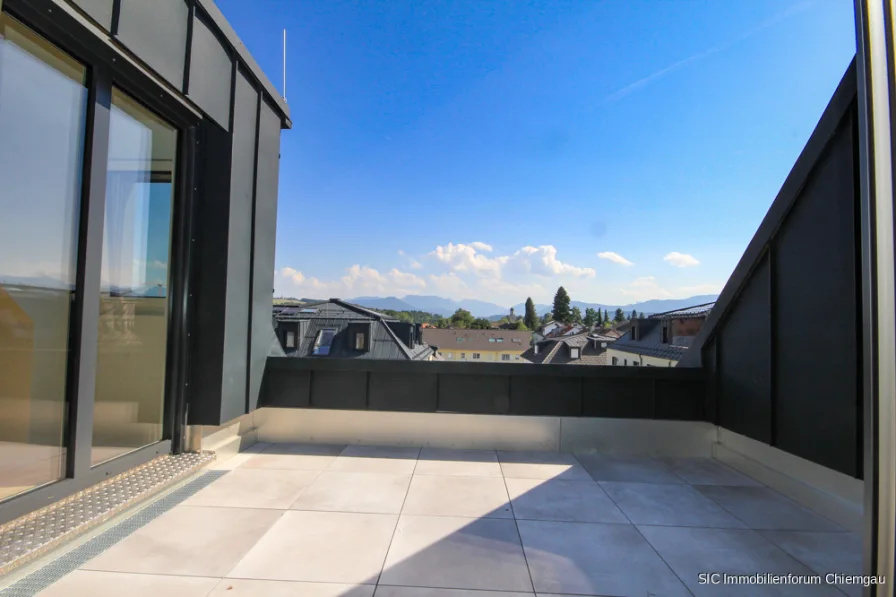 Dachterrasse mit Bergblick/Weitblick