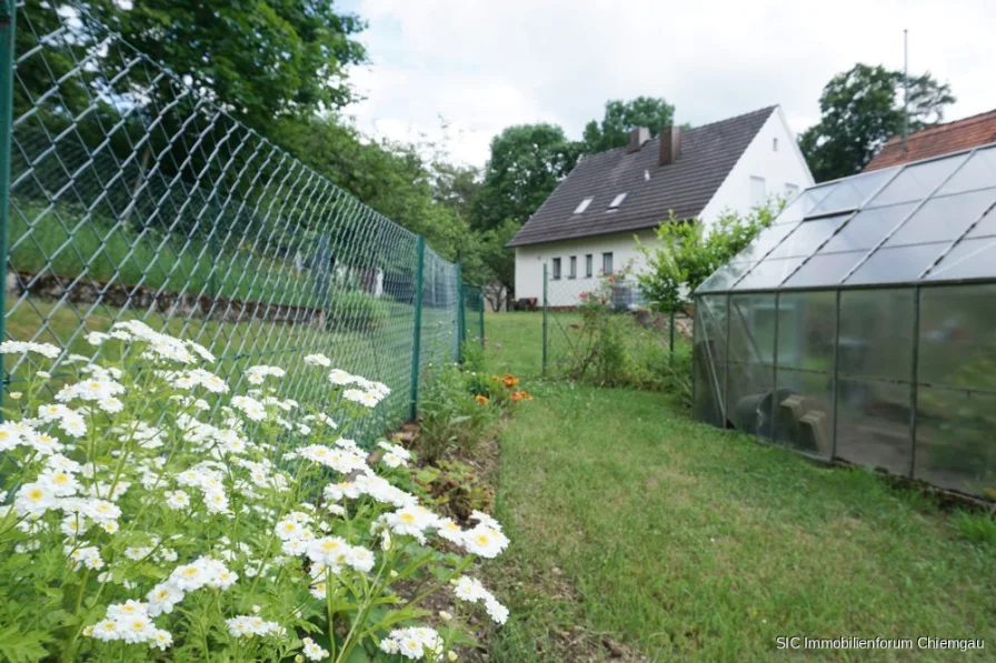 Abgezäunter Gemüsegarten