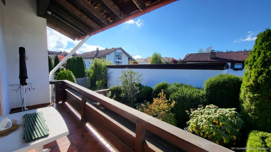 Balkon Blick Richtung Süden