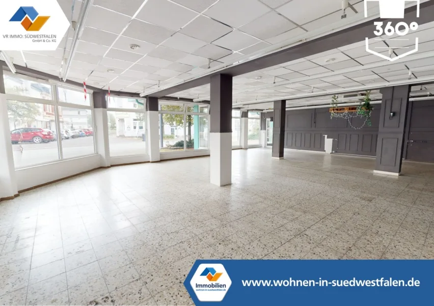 Titelbild - Laden/Einzelhandel mieten in Plettenberg - VR IMMO: Ladenlokal im Erdgeschoss - 120 m² zum Präsentieren und Arbeiten!
