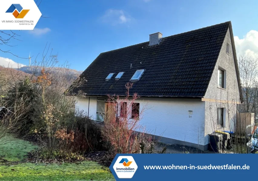 Titelbild - Haus kaufen in Altena / Dahle - VR IMMO: Zweifamilienwohnhaus in ruhiger Wohnlage von Altena-Dahle