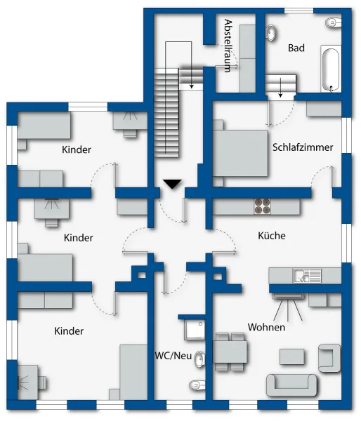 Grundriss 1. Obergeschoss