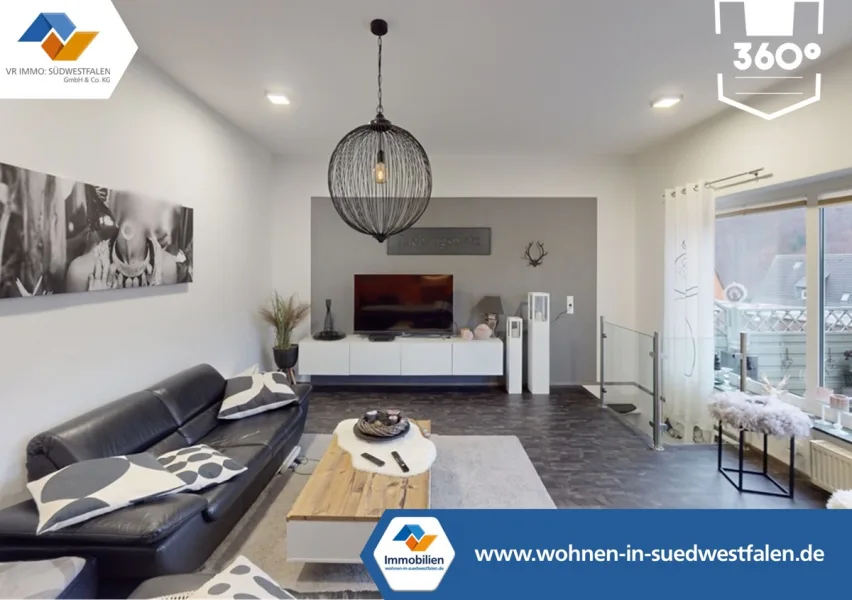 Titelbild  - Wohnung kaufen in Werdohl - VR IMMO: Ebenerdige Eigentumswohnung mit Terrasse. Ein Ort zum Entspannen.
