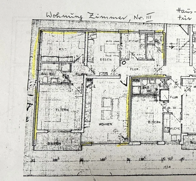 Grundriss EG Wohnung Nr. 3