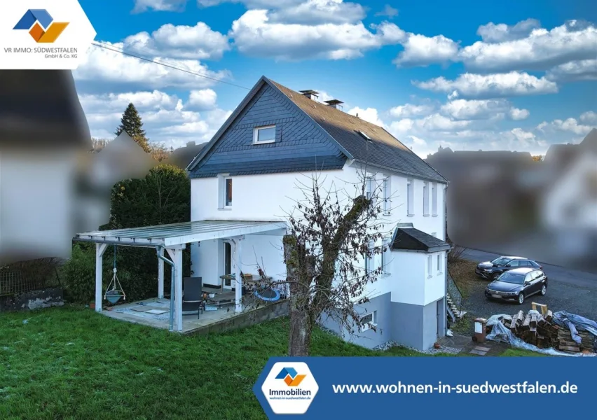 Ansicht - Haus kaufen in Herdorf - VR IMMO: Charmantes Einfamilienhaus mit großzügigem Garten und modernen Sanierungen in Herdorf!