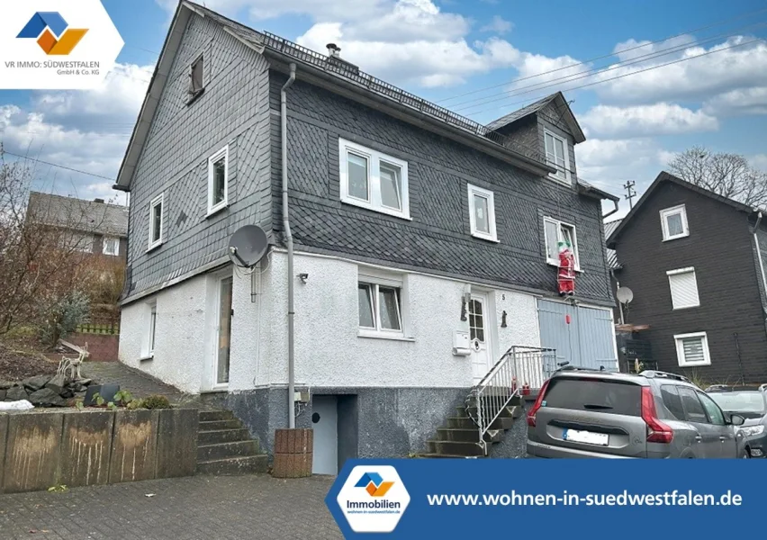 Ein Angebot der.... - Haus kaufen in Wilnsdorf / Flammersbach - VR IMMO: Wilnsdorf-Flammersbach, umfassend modernisiertes Haus mit Scheune sucht neue Eigentümer!